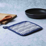 Como Pot holder with pocket - Blue