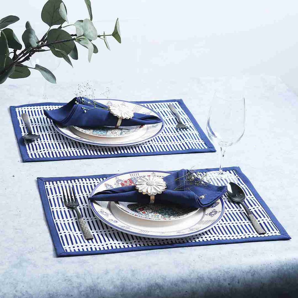 Como Table mats - Blue (Set of 6)