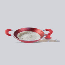 Load image into Gallery viewer, Crimson Aluminium Non-stick Appachetty With Lid, 3 mm, Red