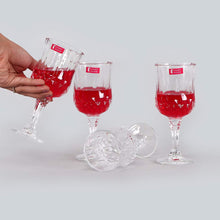 Load image into Gallery viewer, Diamond Goblet Wine Glass 240ml - Set Of 4 Pcs By Wonderchef