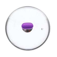 Load image into Gallery viewer, Elite Non-stick Casserole with Lid, Induction Bottom, Soft-touch Handle, Virgin Grade Aluminium, PFOA/Heavy metals free, 4mm rim, Purple, 2 Years Warranty