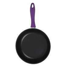 Load image into Gallery viewer, Elite Non-stick Cookware Set, 3Pc (Frying Pan, Dosa Tawa, Waterlily Slotted Turner),Induction Bottom, Soft-touch Handles, Virgin Grade Aluminium, PFOA/Heavy Metals Free, 2 Years Warranty, Purple