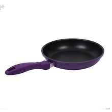 Load image into Gallery viewer, Elite Non-stick Cookware Set, 3Pc (Frying Pan, Dosa Tawa, Waterlily Slotted Turner),Induction Bottom, Soft-touch Handles, Virgin Grade Aluminium, PFOA/Heavy Metals Free, 2 Years Warranty, Purple