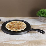 Forza Cast-Iron 25 cm Dosa Tawa Pan | Pre-Seasoned Cookware | Induction Friendly | 3.8 mm| With Lifetime Exchange Warranty