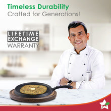 Load image into Gallery viewer, Forza Cast-Iron 25 cm Dosa Tawa Pan | Pre-Seasoned Cookware | Induction Friendly | 3.8 mm| With Lifetime Exchange Warranty