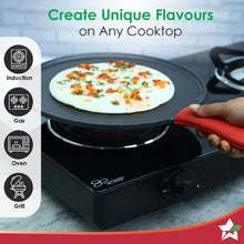 Load image into Gallery viewer, Forza Cast-Iron 27 cm Dosa Tawa Pan | Pre-Seasoned Cookware | Induction Friendly | 4 mm | With Lifetime Exchange Warranty