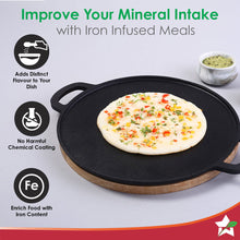 Load image into Gallery viewer, Forza Pre-Seasoned 30 cm Cast-iron Dosa Tawa