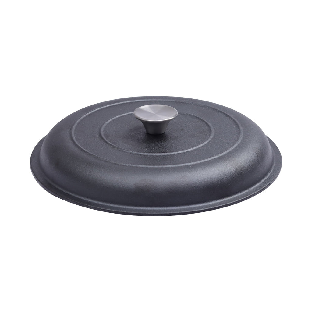 Forza Pre-Seasoned Cast-iron Kadhai Lid, 30cm