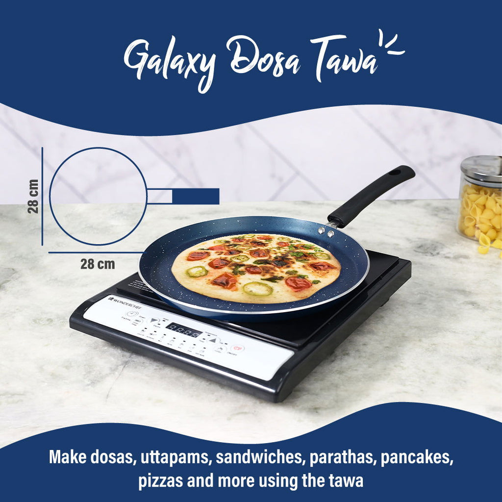 Galaxy Dosa Tawa 28cm, Midnight Blue, 2 Years Warranty