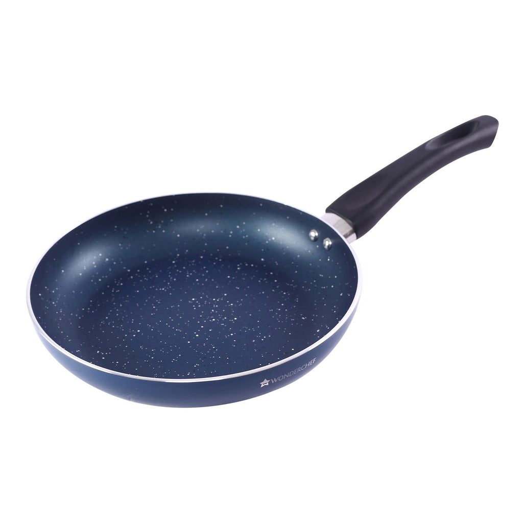 Galaxy Fry Pan 24 cm, 1.3 litres, Midnight Blue, 2 Years Warranty