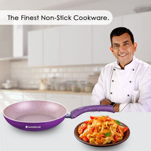 Load image into Gallery viewer, Granite 24 cm Non-Stick Fry Pan | 1.8L | Purple | 5 Layer PFOA Free Non-Stick Coating | Compatible with Hot Plate, Hobs, Gas Stove, Ceramic Plate and Induction cooktop | 2 Year Warranty