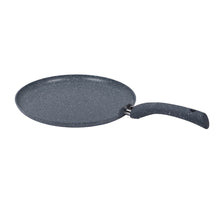 Load image into Gallery viewer, Granite 24cm Non-Stick Dosa Tawa | Induction Bottom | Soft-Touch Handles | Virgin Aluminium | PFOA/Heavy Metals Free | 3.5mm | 2 Year Warranty | Grey