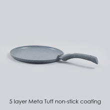 Load image into Gallery viewer, Granite 30cm Non-Stick Dosa Tawa | Induction Bottom | Soft-Touch Handles | Virgin Aluminium | PFOA/Heavy Metals Free | 3.5mm | 2 Year Warranty | Grey