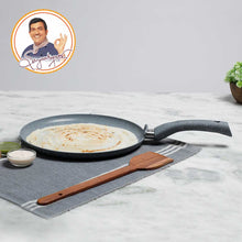 Load image into Gallery viewer, Granite 30cm Non-Stick Dosa Tawa | Induction Bottom | Soft-Touch Handles | Virgin Aluminium | PFOA/Heavy Metals Free | 3.5mm | 2 Year Warranty | Grey