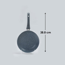 Load image into Gallery viewer, Granite Non-stick Fry Pan, Induction Bottom, Soft Touch Handle, Virgin Grade Aluminium, PFOA/Heavy Metals Free, 3.5mm, 2 years warranty, Grey