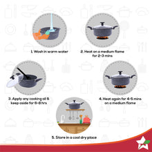 Load image into Gallery viewer, Graphite 24 cm Casserole with Lid, 3 Years Warranty