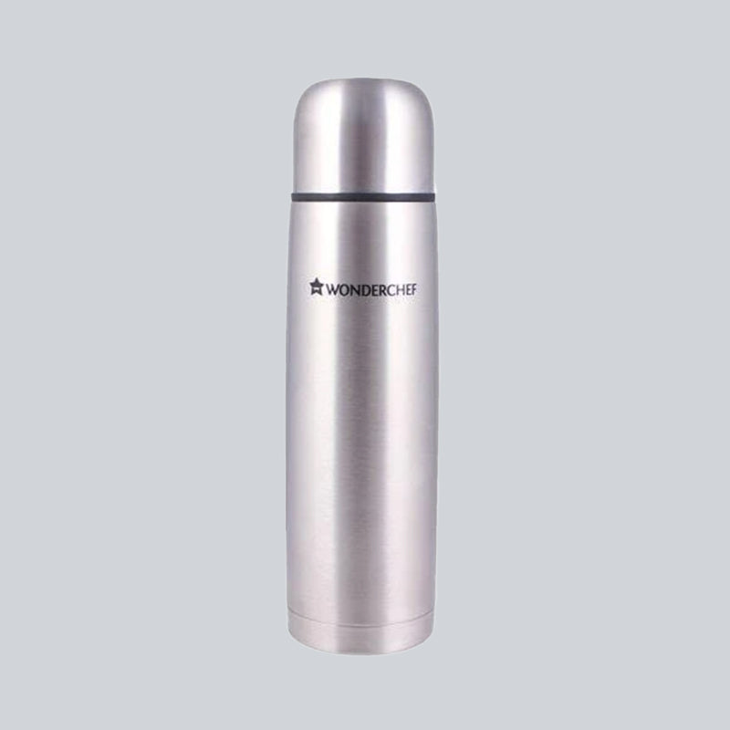 Hot-Bot, 1000ml, Double Wall Stainless Steel Vacuum Insulated Hot and Cold Flask with Travel Pouch, Copper Plated Inner Wall, Spill & Leak Proof, 2 Years Warranty