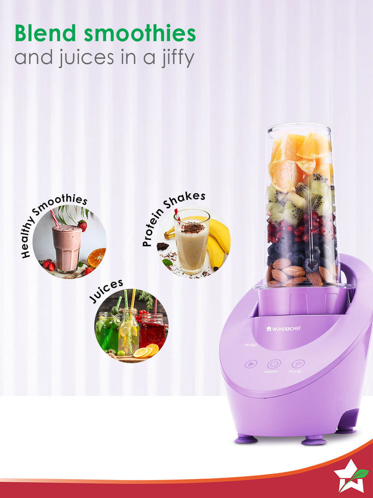 Magneto Blender | Smoothie & Juice Maker | World’s Safest with Magnetic Induction Tech | Variable Speed | Automatic with 60-sec auto-stop | Portable with Sipper Jar | 2-Year Warranty