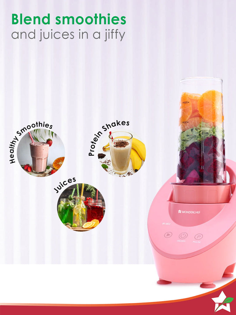 Magneto Blender | Smoothie & Juice Maker | World’s Safest with Magnetic Induction Tech | Variable Speed | Automatic with 60-sec auto-stop | Portable with Sipper Jar | 2-Year Warranty