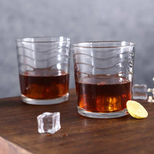 Load image into Gallery viewer, Modena Whiskey Glass Waves 285 Ml (Set Of 6)