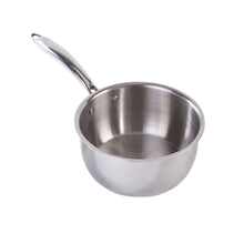 Load image into Gallery viewer, Nigella Tri-Ply 18 cm Sauce Pan | 2.2 Liters | 2.5 mm Thickness | Silver | 10 Years Warranty