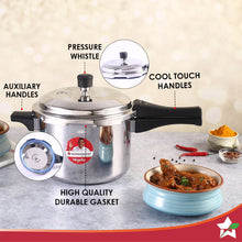 Load image into Gallery viewer, Nigella Tri-Ply 5L Outer Lid Pressure Cooker, 5 Years Warranty