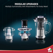 Load image into Gallery viewer, Nutri Blend Smart 3 Jar Automatic Mixer Grinder with Dual Pulse Function|22000 RPM|100% Full Copper Motor|2 Unbreakable Jars|500 W|2 Years Warranty|Recipe book by Chef Sanjeev Kapoor| Black