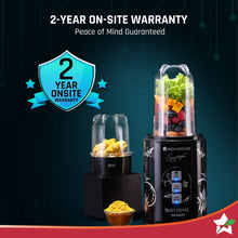 Load image into Gallery viewer, Nutri-blend SMART Automatic Mixer Grinder with Dual Pulse Function|22000 RPM|100% Full Copper Motor|2 Unbreakable Jars| 500 Watt| 2 Years Warranty| Recipe book by Chef Sanjeev Kapoor| Black