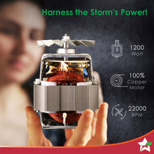 Load image into Gallery viewer, Nutri-blend Storm 1200W | 100% Copper Motor | Sharp 6-wing Stainless Steel Blade | Masalas, Chutney, Nuts, Crush Ice | 2 Jars | 22000 RPM | Sipper Attachment | 2 Year Warranty