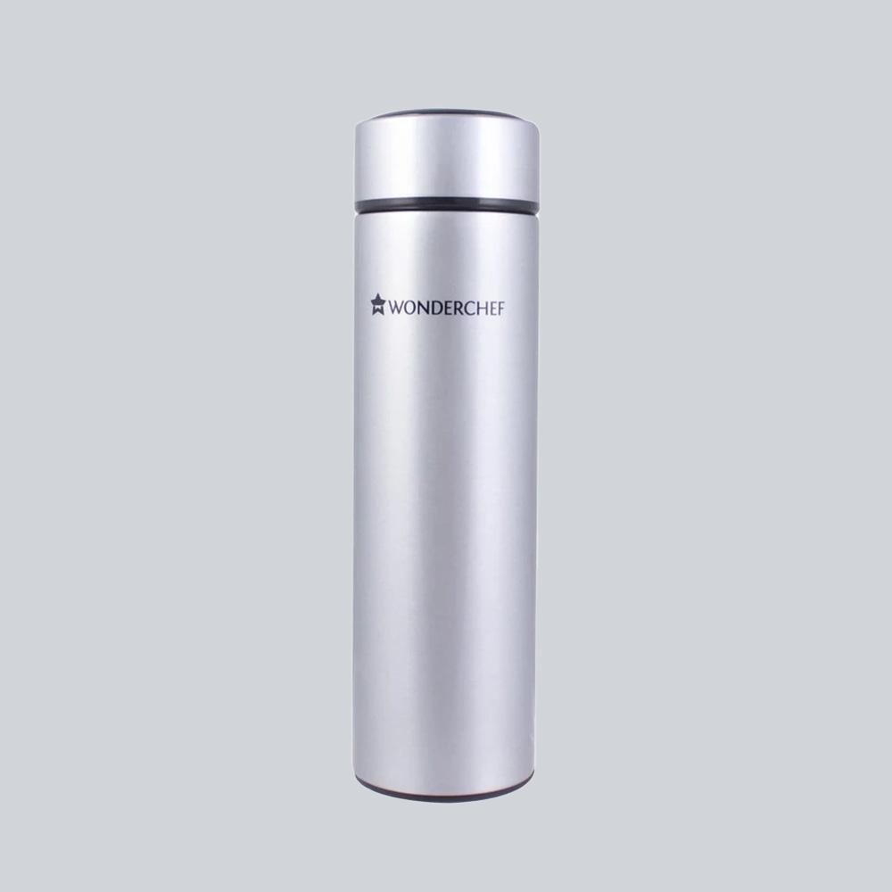 Nutri-Bot, 480ml, Double Wall Stainless Steel Vacuum Insulated Hot and Cold Flask, Steel Micro-filter, Spill & Leak Proof, 2 Years Warranty