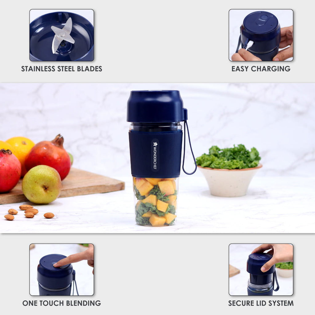 Nutri-cup Portable Blender + Sippy Stainless Steel Bottle, Gift Combo, For Family and Friends, Gift for Diwali and Other Festivals, House Warming