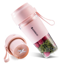 Load image into Gallery viewer, Nutri-Cup Portable Blender | USB Charging | Smoothie maker | SS Blades | Battery Operated Rechargeable Blender | 300ml | Compact Size | Pink