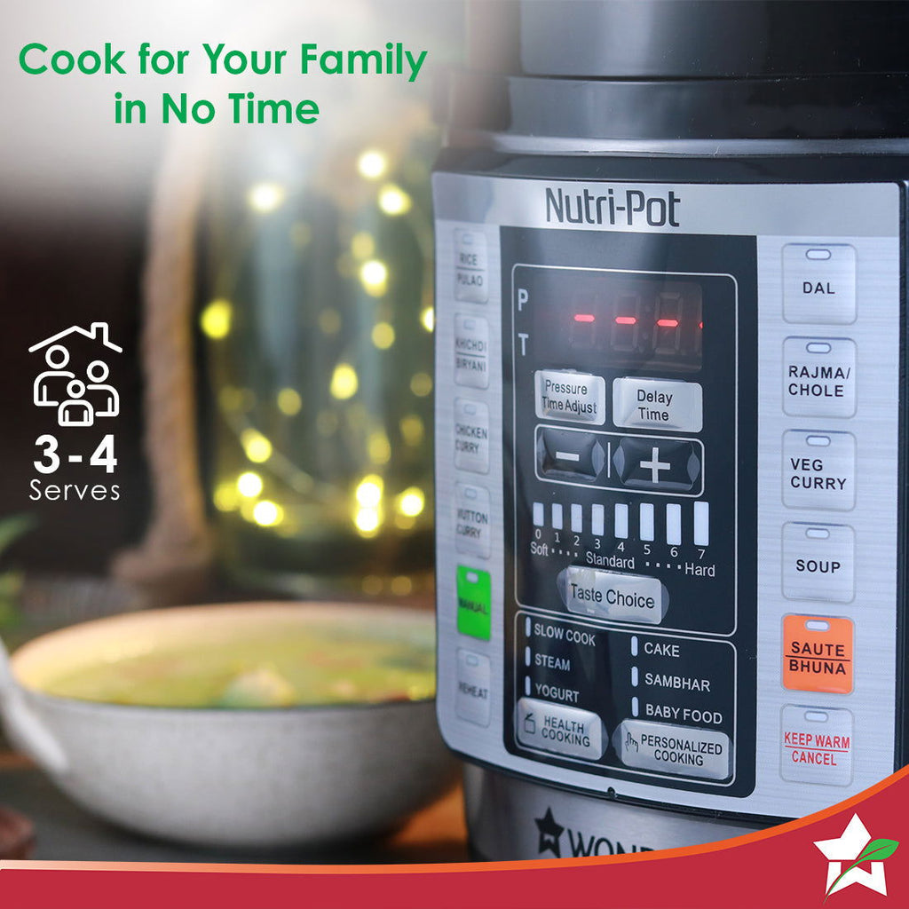 Nutri-Pot 6L Electric Pressure Cooker with 7-in-1 Functions