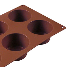 Load image into Gallery viewer, Pavoni Platinum silicon Muffin 6 Portions Mould