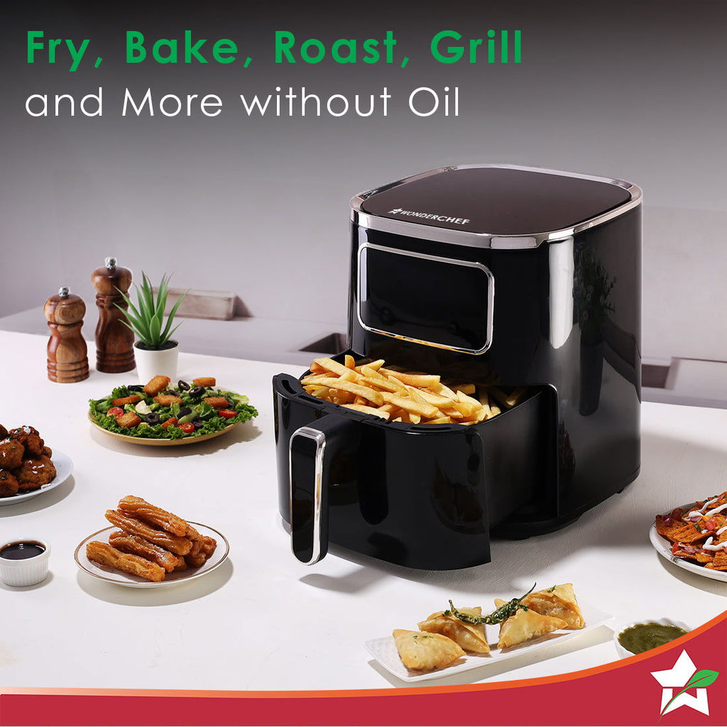 Platinum Digital Air Fryer | 5L | Rapid Air Technology | 7 Pre-Set Menu Options | Temperature and Time Control | Digital Interface | Chrome Finish | 1 Year Warranty