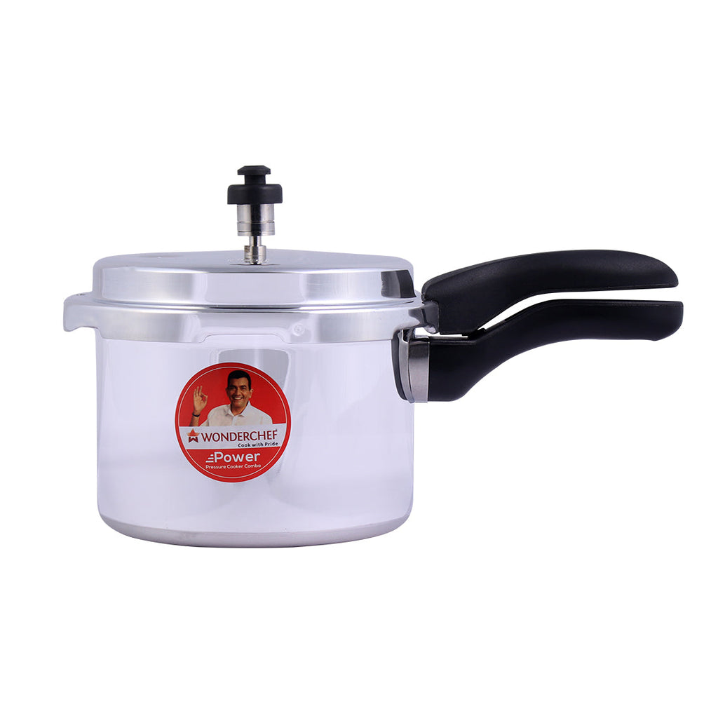 Power 2,3,5L Pressure Aluminium Cooker Combo