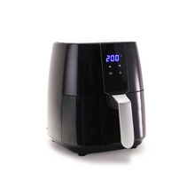 Load image into Gallery viewer, Prato Digital Air Fryer for Home and Kitchen with 5 Pre-set Menu|3.8 Litres Non-stick Basket| Fry, Grill, Bake &amp; Roast| Rapid Air Technology| Auto Shut-Off| Healthy Cooking with 99% less Fat| Sleek &amp; Compact| 1450 Wattage| Black|1 Year Warranty