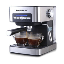 Load image into Gallery viewer, Regalia Espresso Coffee Maker 20 Bar | Built in Milk Frother | Ideal for Espresso, Cappuccino, Latté, Macchiato or Ristretto at Home | Professional Style Coffee | Works with Coffee Powder | 2 Years Warranty | Steel