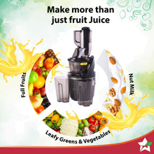 Load image into Gallery viewer, Regalia Full Fruit Cold Press Slow Juicer | 55 RPM Slow Juicer Retains Higher Nutrients | 240W powerful DC motor | Easy to Clean | 5-Year Motor Warranty