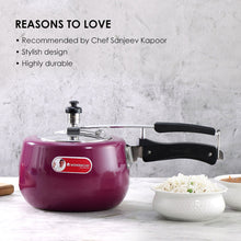 Load image into Gallery viewer, Regalia Induction Base 3L Pressure Cooker with Inner Lid, 2 Years Warranty, Purple