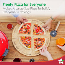 Load image into Gallery viewer, Regalia Pizza Maker | 1200W | Crispy Pizzas in 5 Minutes | Wood Fried Pizzas Like Taste | Lava Stone Base for Golden Crust | 12-Inch Diameter | Easy to Clean | 2 Year Warranty