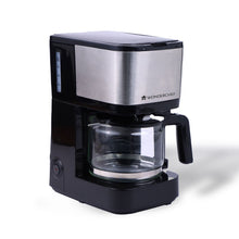 Load image into Gallery viewer, Regalia Pronto Coffee Maker 600W | Coffee Brewer Machine for Home &amp; Office | 750ml Borosilicate Glass Carafe | 3-in-1 Filter Coffee, Espresso, Cappuccino | Auto Shut Off | 6 Cups Coffee | Perfect Gifting Option | Black &amp; Silver| 2 Year Warranty