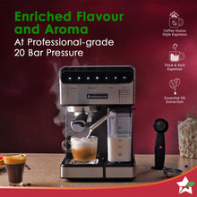 Load image into Gallery viewer, Regenta Automatic Coffee Maker, 20-bar with Auto-Frother, 2 Year Warranty