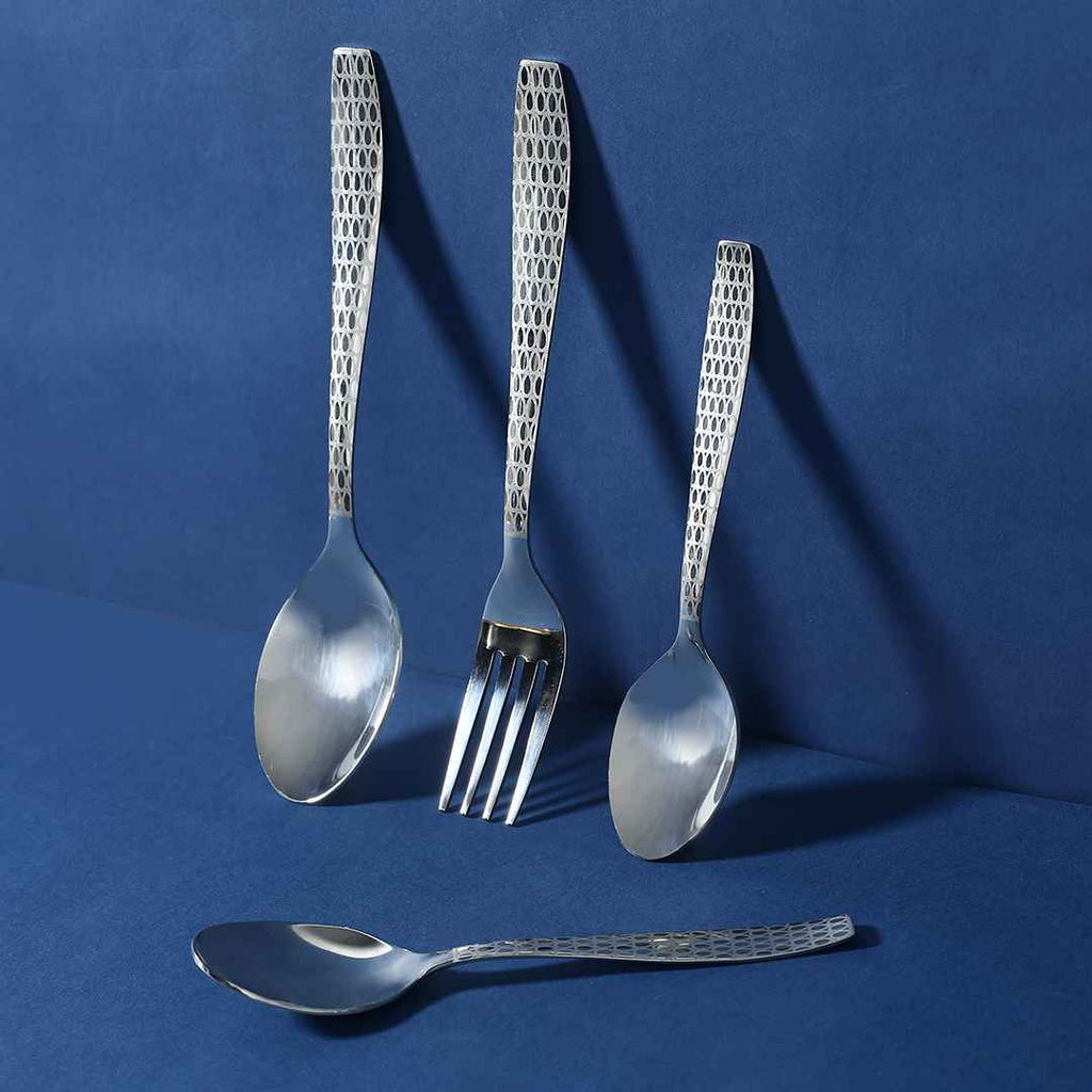 Roma Stainless Steel Cutlery Set - Set of 18 pcs