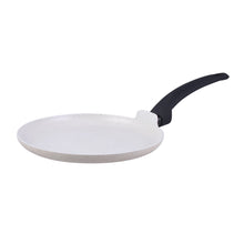 Load image into Gallery viewer, Romano Warm White Non-Stick Dosa Tawa, Induction Bottom, Soft Touch Handle, Pure Grade Aluminium - 24cm, 3mm, 2 Years Warranty, Black