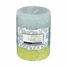 Load image into Gallery viewer, Rosemoore Scented Pillar Candle Eucalyptus &amp; Kaffir Lime