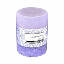 Load image into Gallery viewer, Rosemoore Scented Pillar Candle Lavender Blue