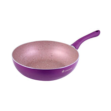 Load image into Gallery viewer, Royal Velvet 24 cm Aluminium Non-stick Wok With Lid, 2.7 L, Purple