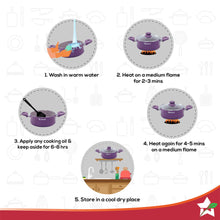 Load image into Gallery viewer, Royal Velvet Non-stick 20 cm Aluminium Casserole with Lid | 2.5 Litres | Purple | 2 Years Warranty