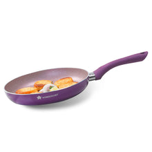 Load image into Gallery viewer, Royal Velvet Non-stick 24cm Fry pan I Induction Ready | Soft-touch handles |Non – Toxic I Virgin Aluminium| 3 mm thick | 1.8 litres | 2 year warranty | Purple